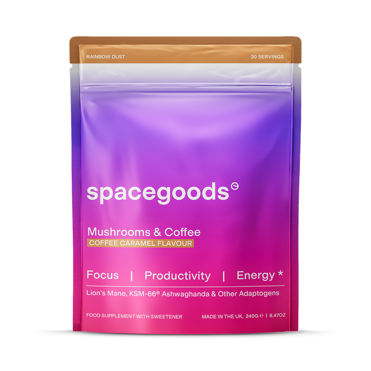 Spacegoods Rainbow Dust Coffee Caramel Superfood Powder 240g